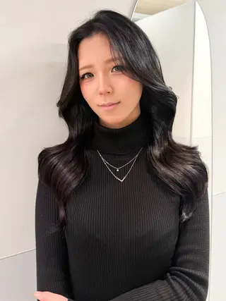 ロング カラー ヘアアレンジ 縮毛矯正🤍 盛れるボブ/ひかりのヘアスタイル