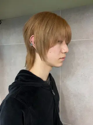 ミディアム メンズ AIRA/ブリーチ ‪/透明感カラーのヘアスタイル