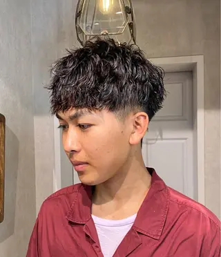 パーマ メンズ お洒落カジュアル🍃 まなとのヘアスタイル