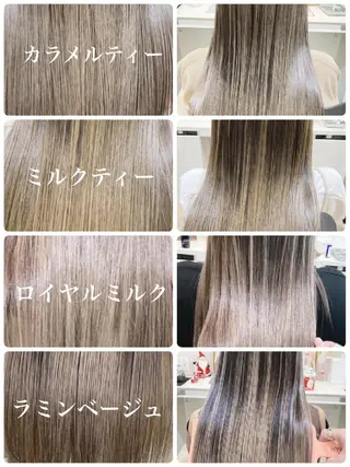 セミロング カラー ＡＳＨ 大宮のヘアスタイル