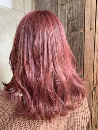 セミロング カラー 平野 優奈のヘアスタイル