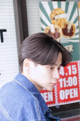 ショート カラー メンズ PERCUT所属・メンズパーマモデル/ 岩谷 諒大のヘアスタイル
