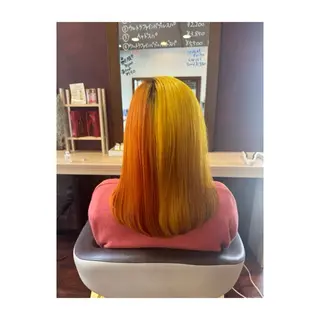 セミロング カラー 玉田 夕貴のヘアスタイル