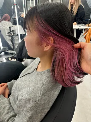セミロング 心斎橋艶カラー💖 ノノのヘアスタイル