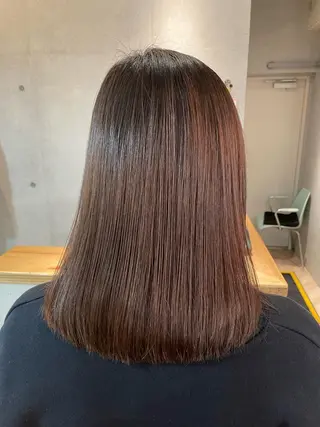 セミロング カラー しのはら まどかのヘアスタイル