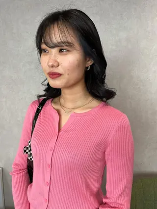 ミディアム カラー ナチュラル透明感🌱 小山美樹子のヘアスタイル