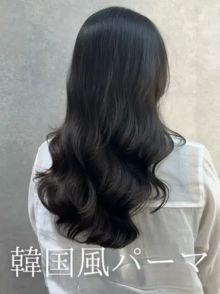 セミロング 韓国風パーマ/ 韓国ヘア/大森千寛のヘアスタイル