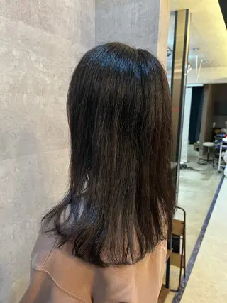 ミディアム カラー パーマ イロアイヘアー Renのヘアスタイル