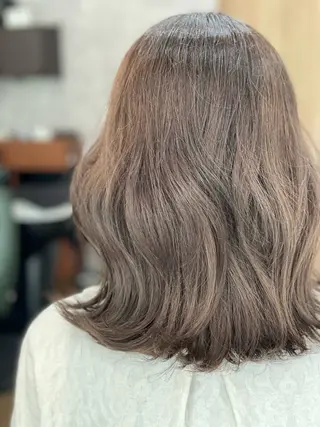 セミロング カラー Snaly カラー特化ページのヘアスタイル