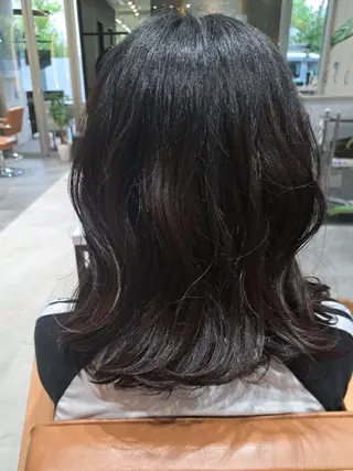 ミディアム パーマ 関口 知佳のヘアスタイル