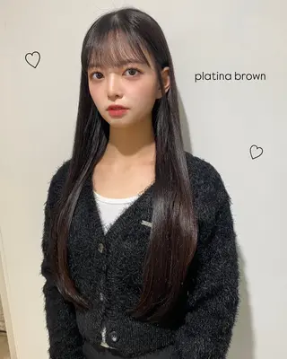 カラー AO所属・RISAKO 艶髪モテヘア🎀府中のヘアスタイル