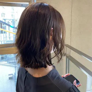 ミディアム パーマ レイヤー×髪質改善✨ 渋谷/佐藤侑哉のヘアスタイル