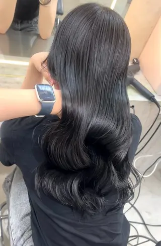 ロング カラー ボブ/くびれボブ/ 髪質改善/Ru-kaのヘアスタイル