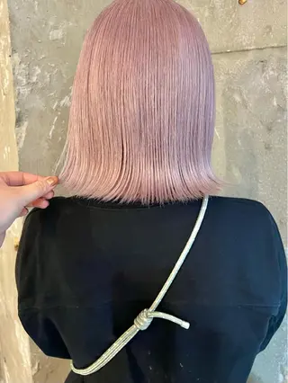 ミディアム カラー 暖色カラー/ブリーチ /かしむらゆうかのヘアスタイル