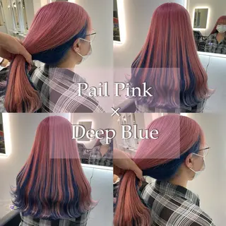 カラー 大阪ケアブリーチ/ ミルクティーベージュのヘアスタイル