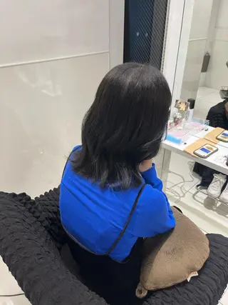 ミディアム カラー りおな/エクステ /ミルクティーカラーのヘアスタイル