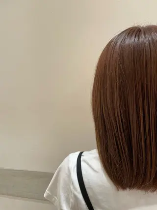 ミディアム カラー 似合わせカットパーマ 長峯丈士のヘアスタイル