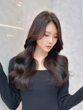 ロング カラー MAEUL NAGOYA所属・前髪顔周り/レイヤー 韓国/桔川恒のヘアスタイル