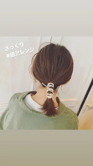 ヘアアレンジ fio マナミのヘアスタイル