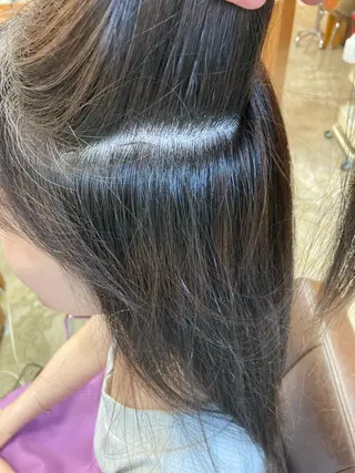 セミロング 【白髪ぼかし】 愛甲竜佑のヘアスタイル