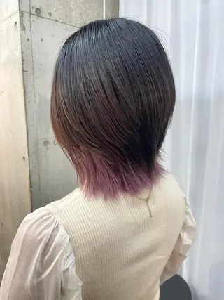 ミディアム カラー lani hair salon所属・SHOTO ハイトー ン/デザインカラーのヘアスタイル