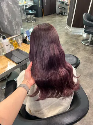 セミロング IS所属・横浜美容室/透明感 カラー/レイヤーのヘアスタイル