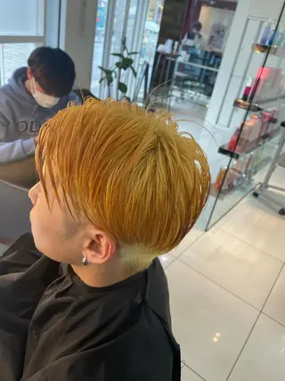 ショート カラー パーマ ヘアアレンジ メンズ SHUN メンズパーマのヘアスタイル