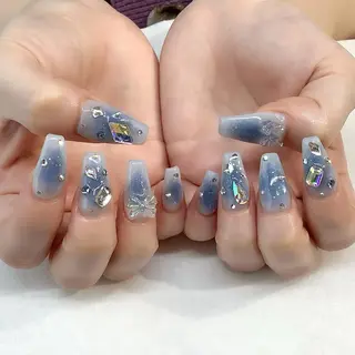 ネイル 💎🐰 saki. m 🐰💎のネイルデザイン