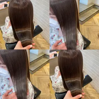 ロング カラー 艶カラー/韓国顔周り 🎀mamiのヘアスタイル