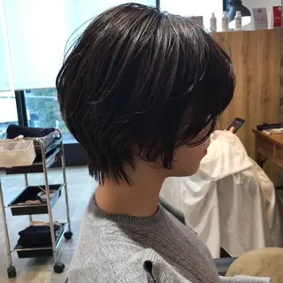 ショート 所渉/韓国レイヤー /ウルフカットのヘアスタイル