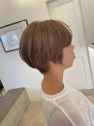 ショート La fith hair sept 銀座店所属・KOGA／ パーマモデル募集のヘアスタイル