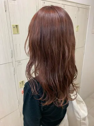 セミロング カラー 暖色専門美容師🎀 お客様満足度◎のヘアスタイル