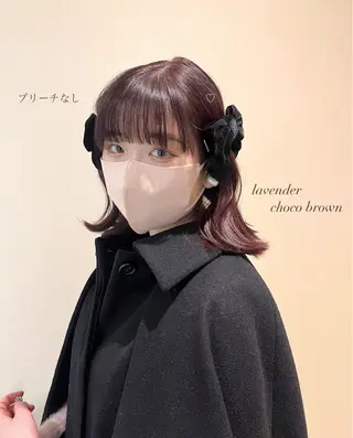 ミディアム RIKO👼🏻💓 韓国ガーリーのヘアスタイル