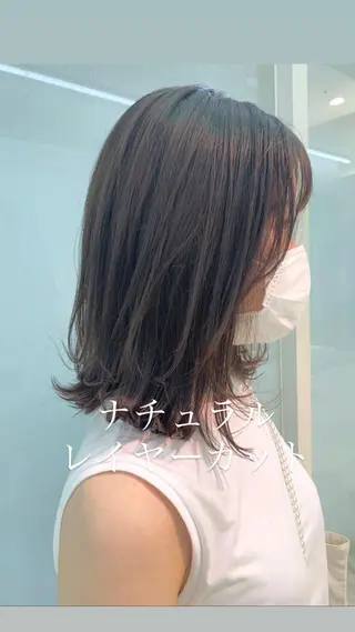 ミディアム 似合わせカラー/艶 髪質改善/ヨシザキのヘアスタイル