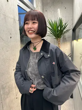 ショート カラー ボブ/似合わせカット /ニュアンスカラーのヘアスタイル