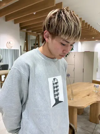 カラー メンズ miwa Yuma /メンズパーマのヘアスタイル