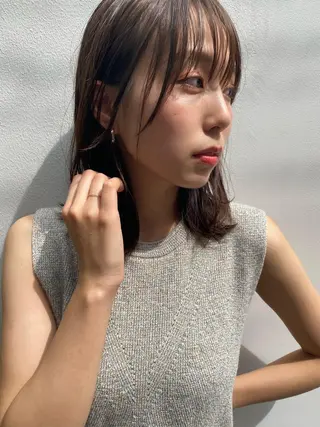 ミディアム 🍃透明感スタイル yu-ka🍃のヘアスタイル