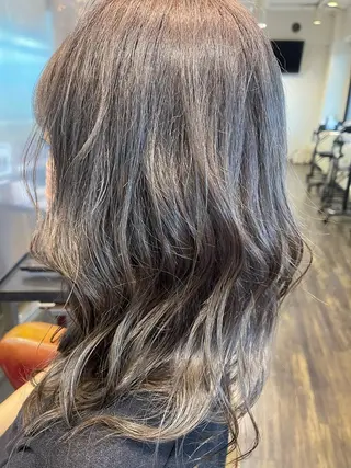 セミロング カラー メンズスタイル /メンズパーマ/須藤のヘアスタイル