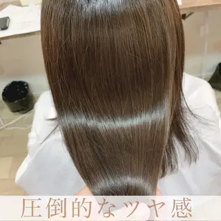 セミロング コテ巻きパーマ/韓国 パーマ/佐野のヘアスタイル