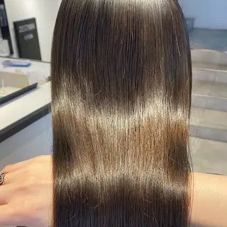 ロング 酸性ストレート・ メンズ  三原 楊子のヘアスタイル