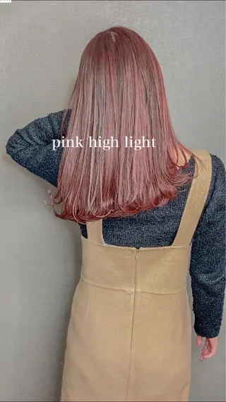 セミロング カラー Selenehair 三条本店のヘアスタイル