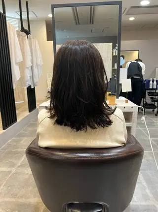 ミディアム カラー Bonheur KAWANISHI所属・Naru┆川西能勢口 ┆髪質改善のヘアスタイル