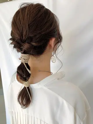 ヘアアレンジ 髪質改善✨️透明感カ ラー✧*。山下さいみのヘアスタイル