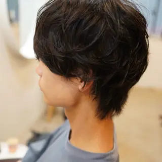 メンズ ボブ/透明感カラー /坂口恵梨子のヘアスタイル