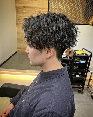 ショート パーマ ヘアアレンジ メンズ men'slapis YUTOのヘアスタイル