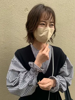 ショート 西崎 満里奈のヘアスタイル