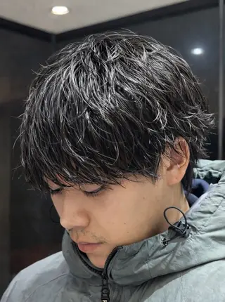 ショート パーマ メンズ メンズパーマ 岩成健志郎のヘアスタイル