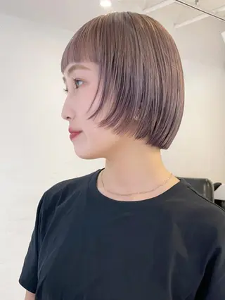 ミディアム パーマ カラー ヘアアレンジ ITbyALBUM 藤沢店のヘアスタイル