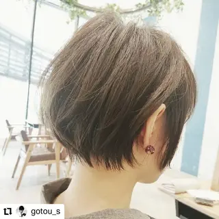 ショート カラー youres hair はなれ店所属・髪質改善🌸縮毛矯正 専門家💖後藤のヘアスタイル