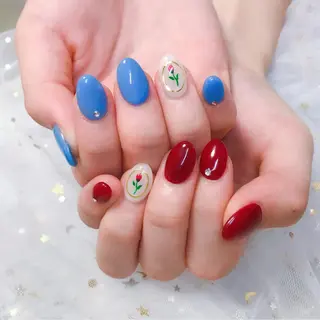 カラー ネイル Q Free nailsのネイルデザイン